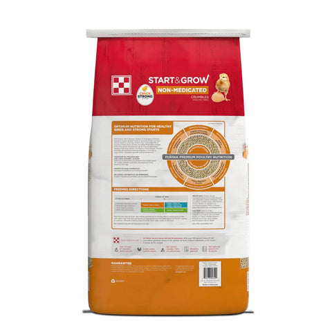 Purina Start & Grow Non-Medicated Crumble Chicken Feed