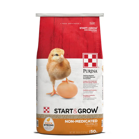 Purina Start & Grow Non-Medicated Crumble Chicken Feed