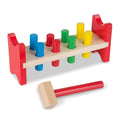 Melissa & Doug Pound-a-Peg toy with colorful wooden pegs and hammer for kids’ early motor skills and fun learning.