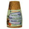 Set of eight 3-inch PlantBest coconut coir seed starter pots by HC Companies for gardening and seedling growth.