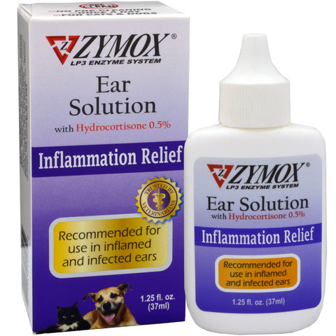 Zymox® Ear Solution with 0.5% Hydrocortisone – 1.25 fl oz