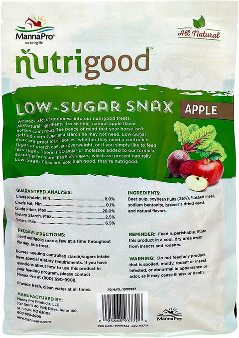 Manna Pro® NutriGood Low-Sugar Snax – Apple Flavor