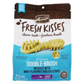 Merrick Fresh Kisses Mint Breath Strips for large breed dogs over 50 lbs, 11.5 oz, featuring 7 dental treats with mint flavor.