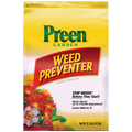 Preen garden weed preventer herbicide in a 31 lb bag, designed to stop weeds and protect garden plants naturally.