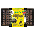Jiffy Professional Greenhouse Seed Starter Kit with garden seeds in Jiffy Pots for indoor planting and seed germination.