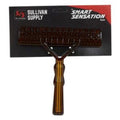 Sullivan's Smart Sensation Brush for livestock, with ergonomic handle and soft bristles, used for grooming farm animals.