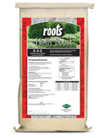 LebanonTurf Roots Holly Boost 6-4-6 fertilizer bag for lawn and turf enhancement, 50 lbs, with green and white packaging.