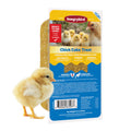 Hungrybird Chick Cake Suet Treat for poultry, showing a colorful, crumbly treat in a clear container with a label.