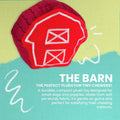 Snugarooz Barn Plush Dog Toy featuring soft, cuddly fabric and playful barn design, perfect for small and medium dogs.