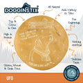 Dogginstix UFO Beef Collagen Disc Dog Treat
