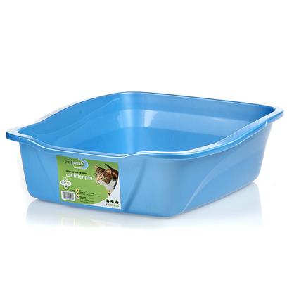 Van Ness® Large Cat Litter Pan – Blue, Odor-Resistant Plastic Litter Box