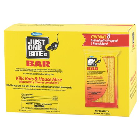 Farnam Just One Bite II Rodenticide Bars - Thumbnail 5