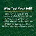 Soil sample for laboratory testing by The Mill, showing a close-up of soil in a testing container for soil analysis.