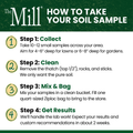 Soil sample being tested in a laboratory for soil testing by The Mill, showing testing equipment and soil analysis tools.