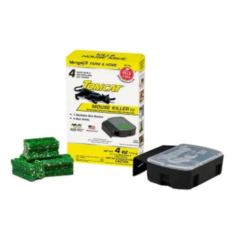 TomCat Refillable Bait Station with Bait 4-Pack