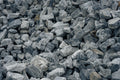 Pile of gray stones and gravel