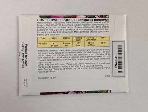 Packet of Echinacea Seeds 