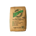 Oldcastle Soil Doctor Pulverized Garden Lime in a 50 lb bag, used for lawn and turf soil pH adjustment, with a white powder appearance.