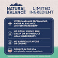 Natural Balance Limited Ingredient Grain-Free Chicken and Sweet Potato dog food for small breeds, showing the product bag.