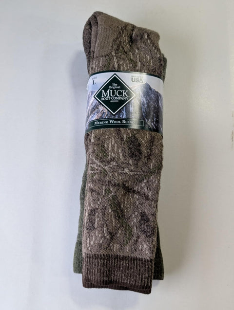 Large Camo Muck Socks Two Pack