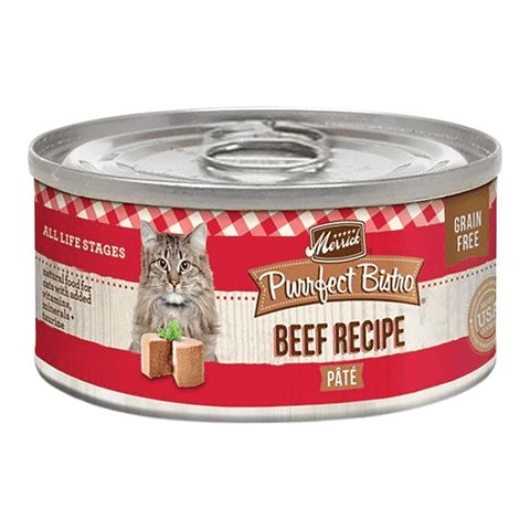 Merrick Purrfect Bistro Grain Free Beef Pate Canned Cat Food