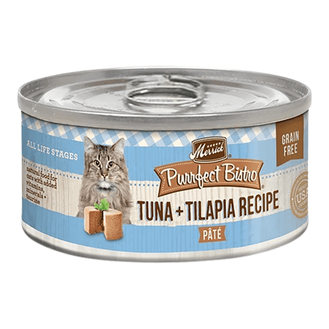 Merrick Purrfect Bistro Grain Free Tuna & Tilapia Pate Canned Cat Food