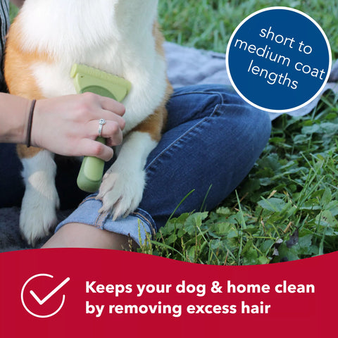 Safari® Shed Magic De-Shedding Tool for Dogs – Short to Medium Hair