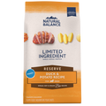 A bag of natural balance duck and potato recipe for puppies