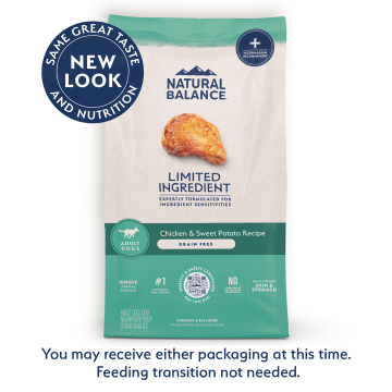 Bag of natural balance chicken and sweet potato recipe