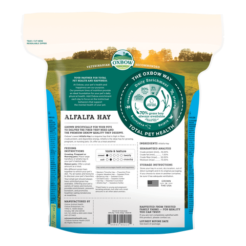 Oxbow Alfalfa Hay Small Pet Food