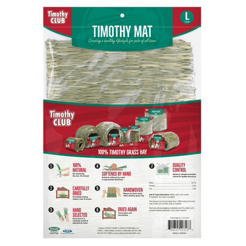 Oxbow Timothy Hay Mat Small Pet Treat