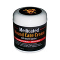 Durvet E3 Medicated Wound Care Cream with Insect Barrier for horse wounds, 6 oz. tube with label and applicator.