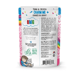 B.F.F. OMG Gravy Tuna & Chicken Charm Me Wet Cat Food Pouch