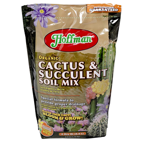 Hoffman Cactus & Succulent Soil Mix 4 QT Bag