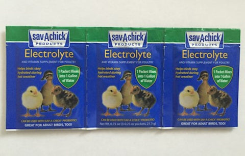 Sav-A-Chick Electrolyte envelopes - 3 pack