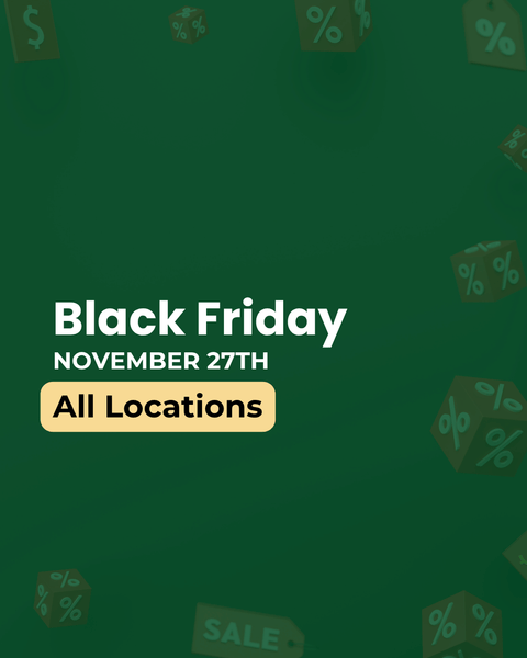 Promo flyer for Black friday at all mill locations