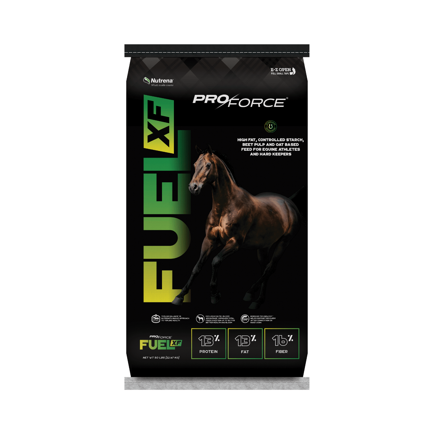 Nutrena ProForce Fuel alimento para caballos alto en grasas