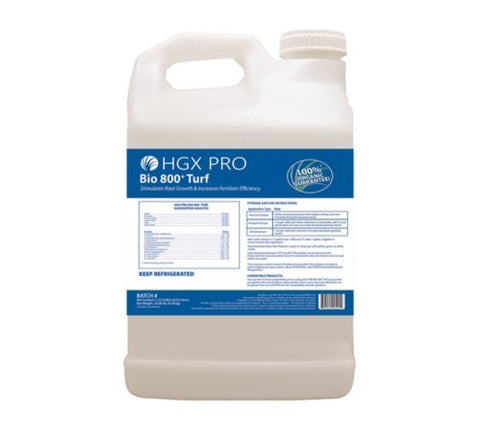 Jug of Holganix Bio 800+ Turf 2.5 gallons
