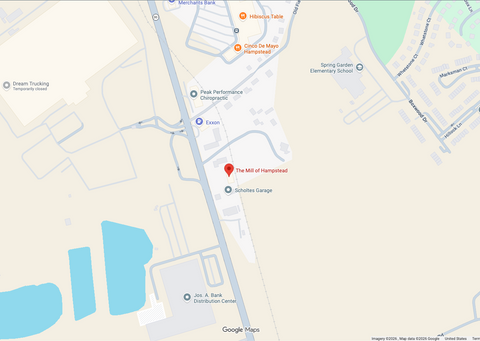 map location, The Mill of Hampstead