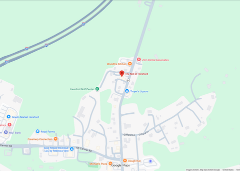 map location, The Mill of Hereford