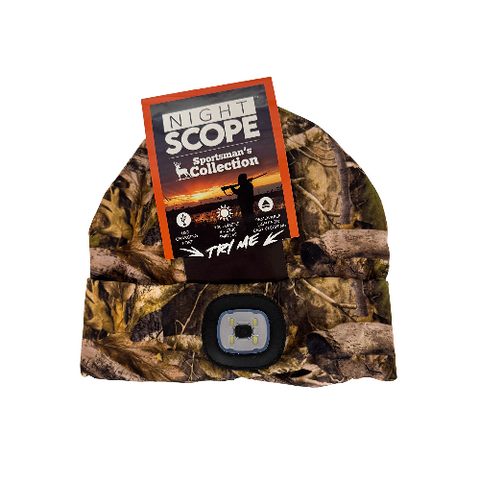 Night Scope Camo Sportsman’s LED Beanie