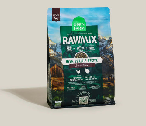Open Farm RawMix Open Prairie & Ancient Grains Dog Food 3.5lb.