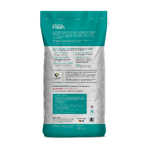 Kent Feeds Home Fresh Goat Herd 18-50 lb. bag of goat and sheep feed, showing the back of the packaging with product details.