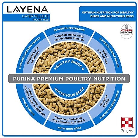 Purina Layena Pellet Nutrition Graphic