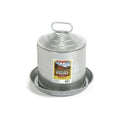 Little Giant Double Wall Fount 2 Gallon Galvanized Chicken Waterer 