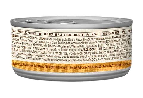 Merrick Limited Ingredient Chicken Canned Cat Food
