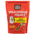 Happy Hen Mealworm Frenzy dried mealworms packaging on a white background