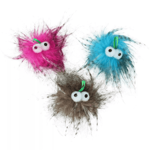 Three Monster Cat Balls