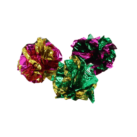 Variety of Colored Mylar Crinkle Balls