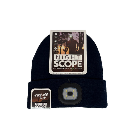 Night Scope Navy LED Beanie